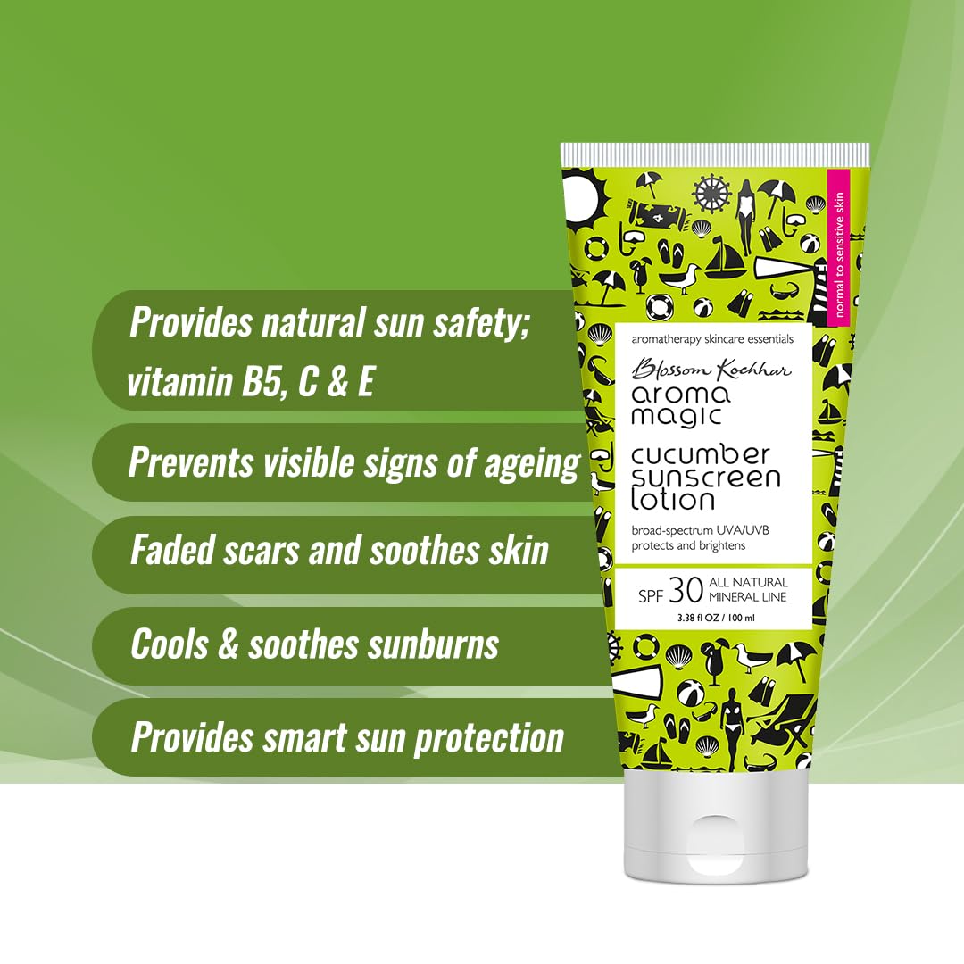 Aroma Magic Cucumber Sunscreen SPF 30 – Mineral Sun Protection for Sensitive Skin