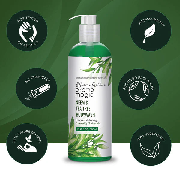 Neem & Tea Tree Body Wash – Purifying Cleanse for Fresh, Healthy-Looking Skin